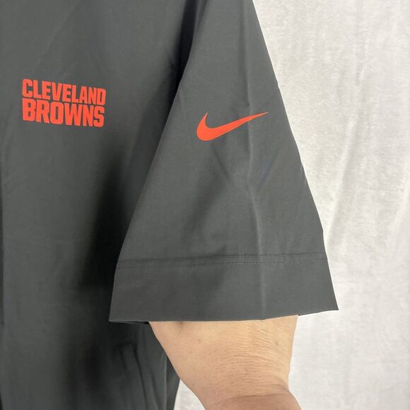 Nike Cleveland Browns On Field Team Issue Jacket Short Sleeve FQ9433-060 Large - Picture 3 of 8